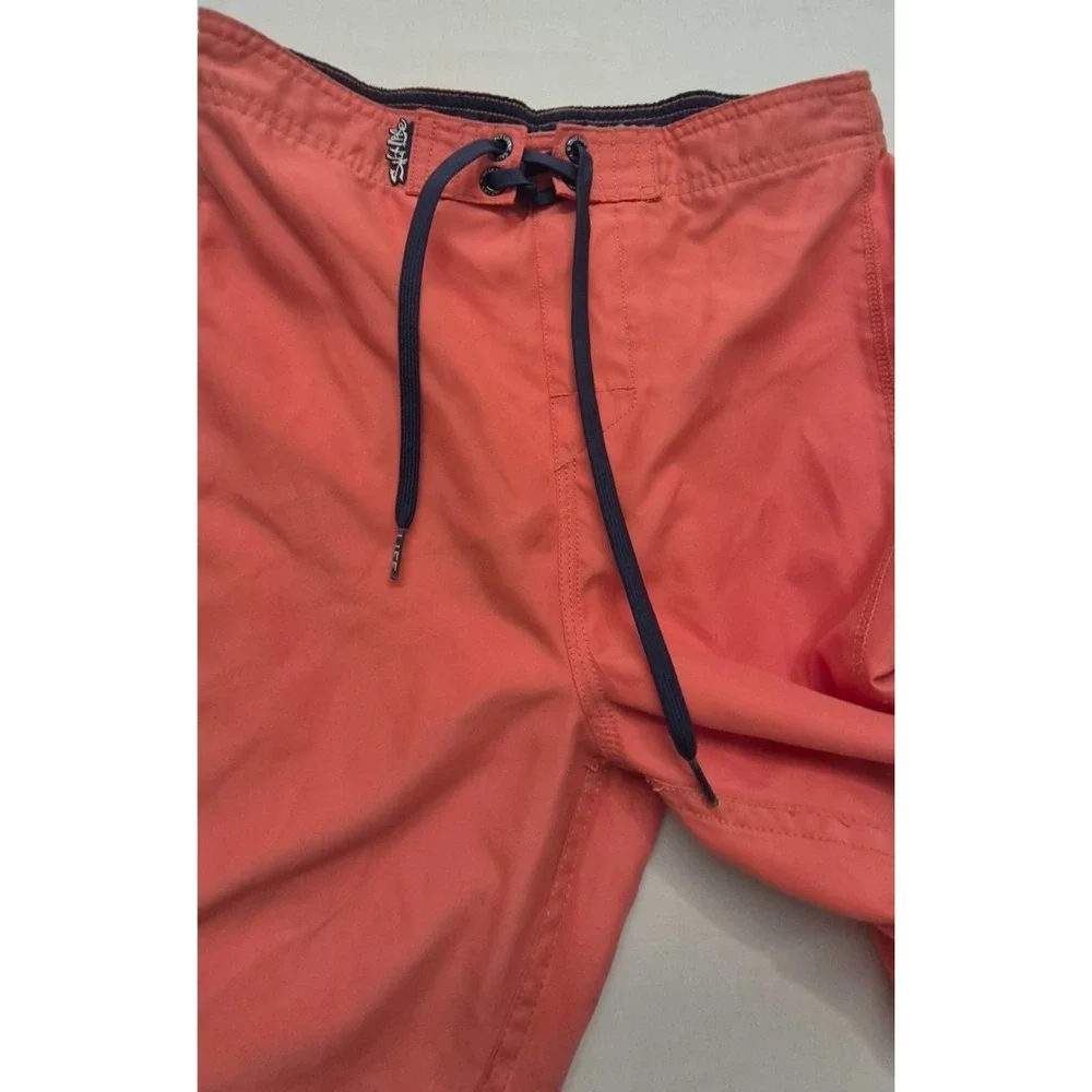 Salt Life men's pink boardshort trunks‎ Large drawstring elastic waist pockets